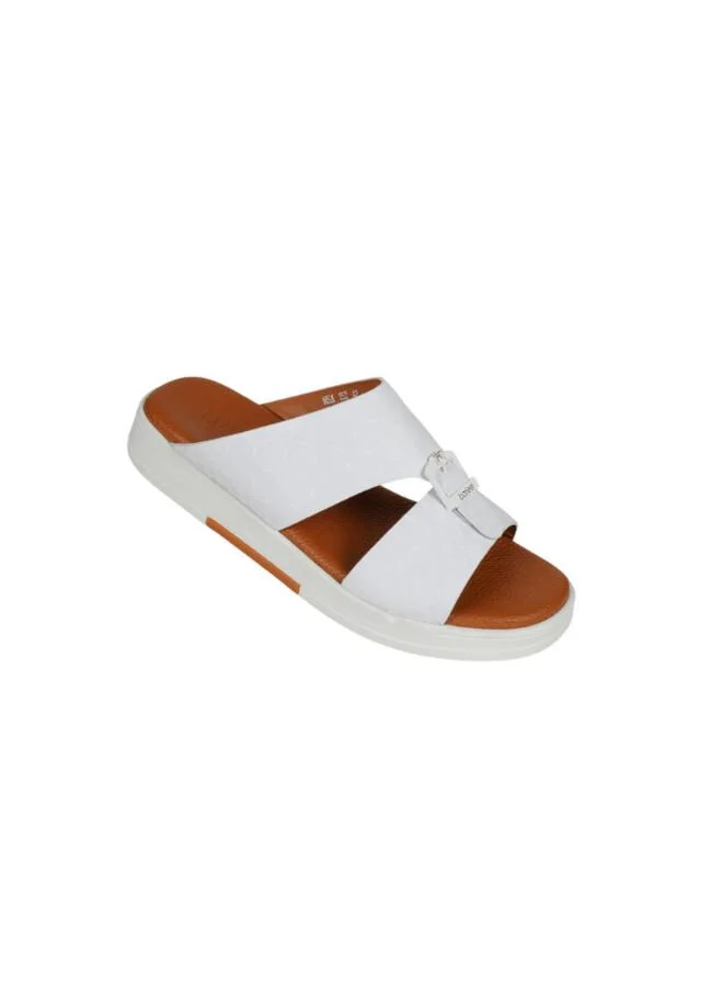 barjeel uno 008-3839 Barjeel Uno Mens Arabic Sandals MSA 152 White